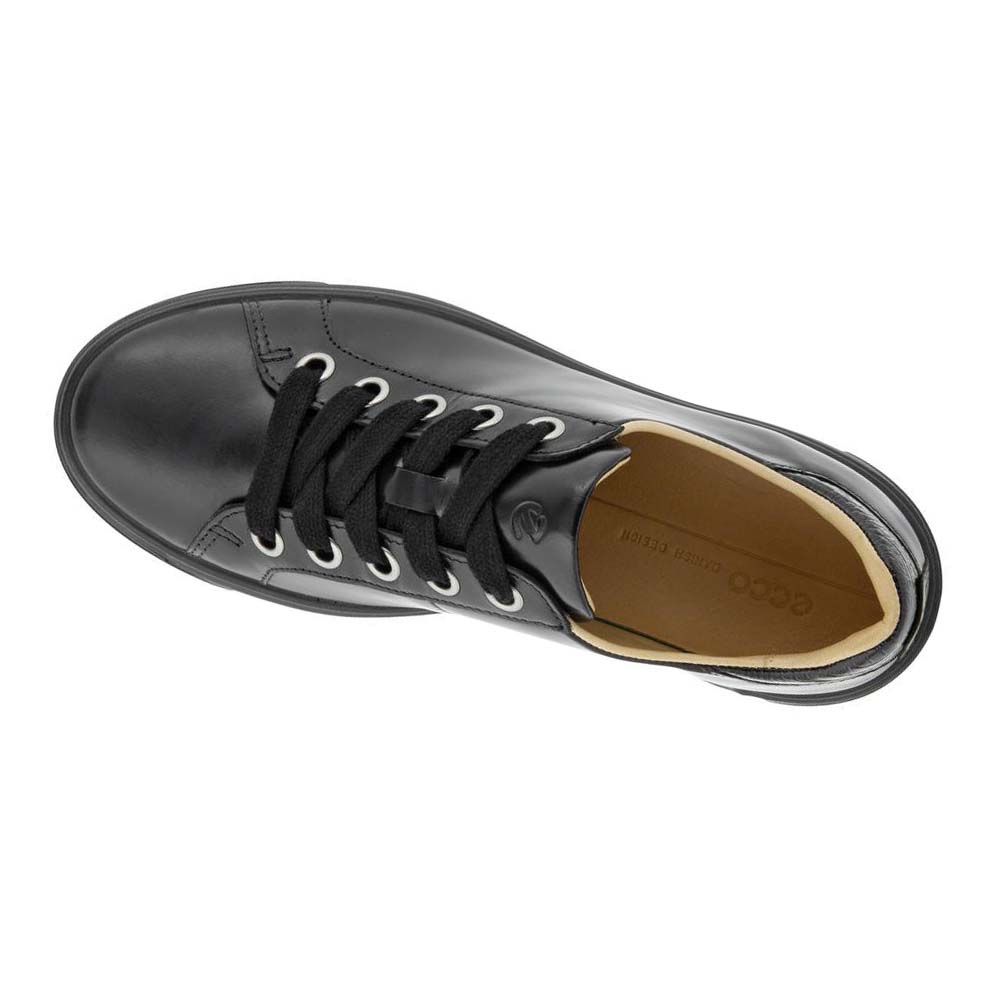 Women's Ecco Street Tray Lx Casual Shoes Black | Canada 89WNB